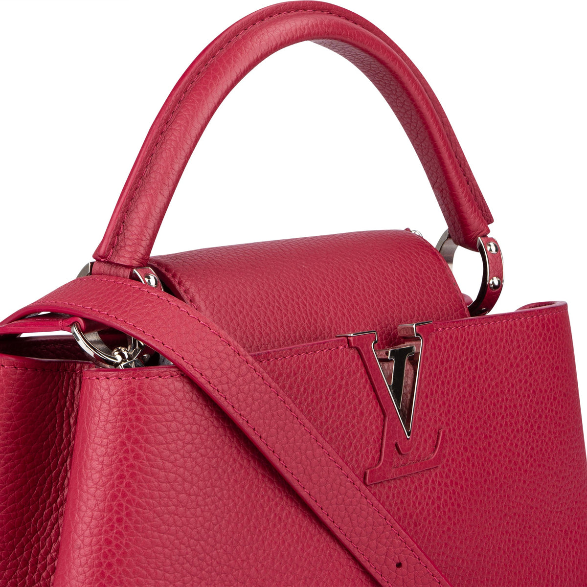 Bolso Louis Vuitton Capucines MM de piel Taurillon en rosa de edición limitada