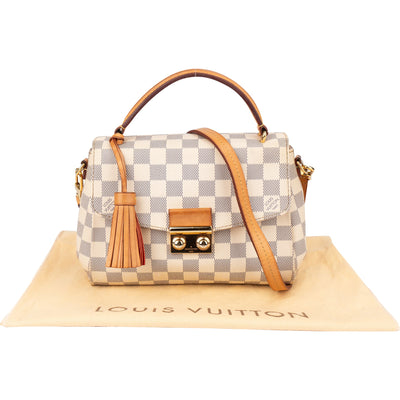 Borsa Louis Vuitton Damier Azur Monogram Croisette