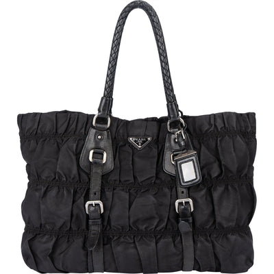 Prada Quilted Nylon Triangle Handbag