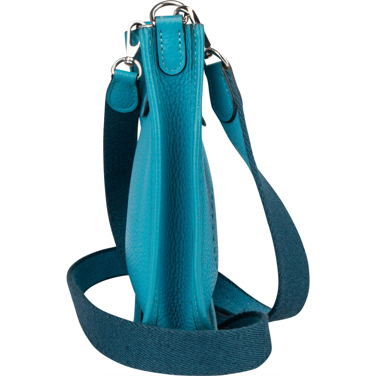 Borsa a tracolla Hermès Evelyne 16 in Taurillon Clemence blu
