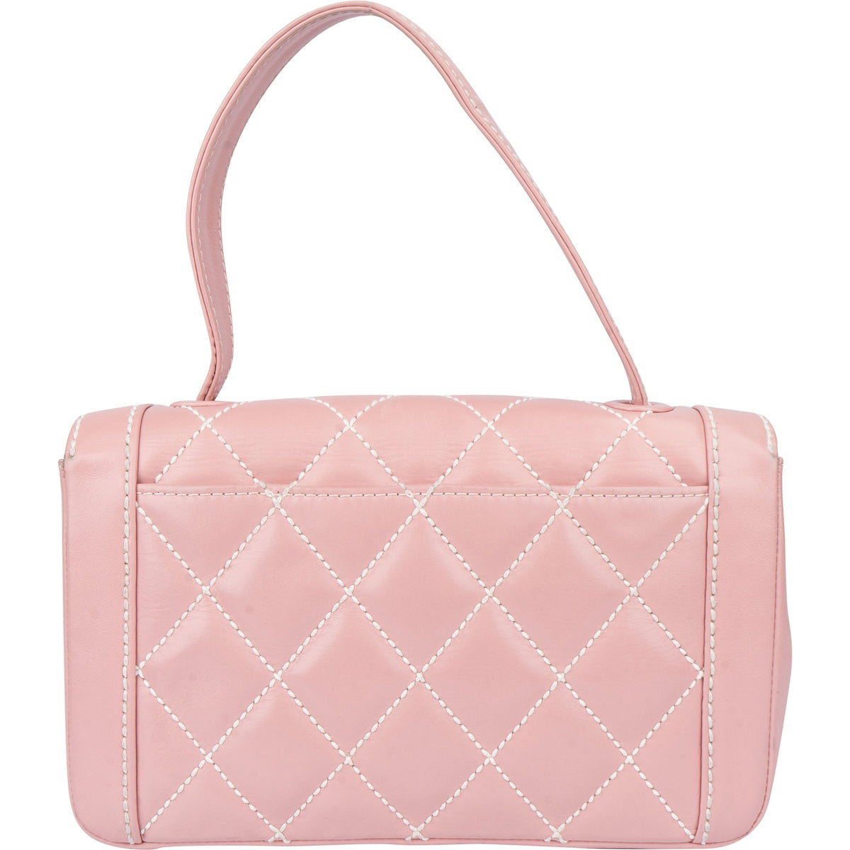 Chanel Quilted Lambskin 24K Gold Single Flap Handtas