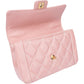 Chanel Quilted Lambskin 24K Gold Single Flap Handtas