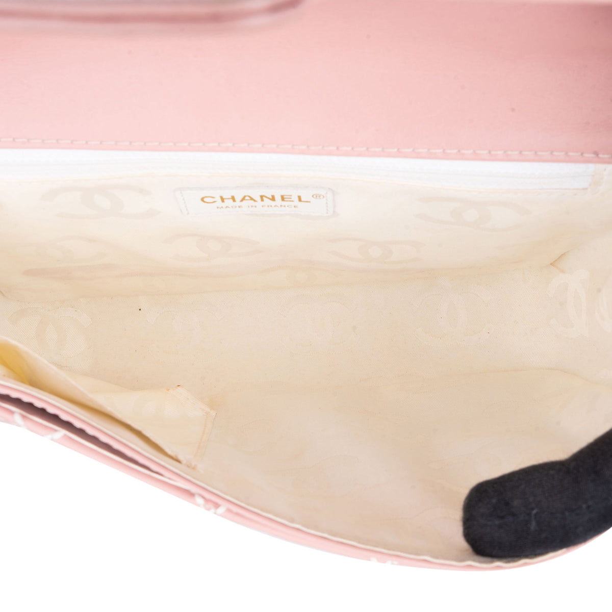 Chanel Quilted Lambskin 24K Gold Single Flap Handtas