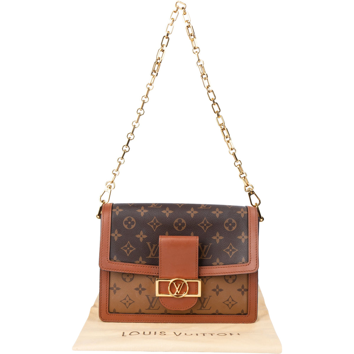 Borsa a spalla Louis Vuitton Dauphine MM in tela Monogram Autres