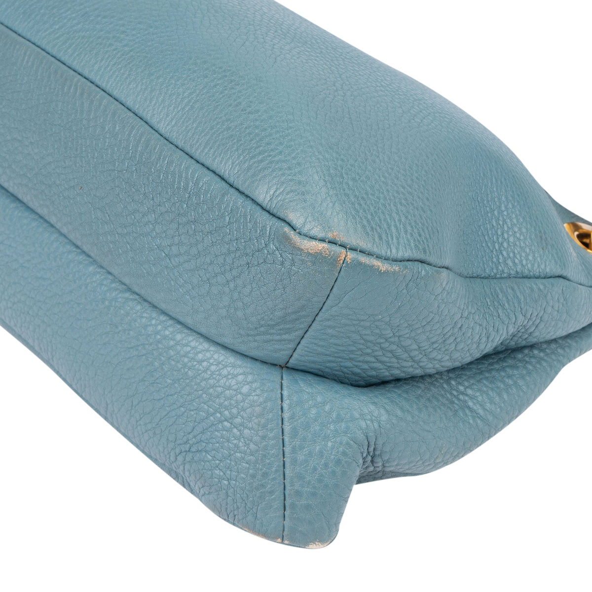 Borsa a spalla Prada Cleo in pelle blu