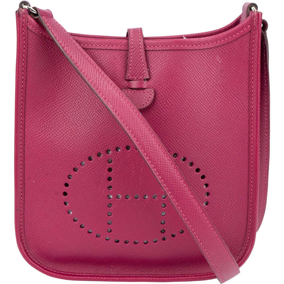 Borsa a tracolla Hermès Evelyne 16 in pelle Epsom rosa