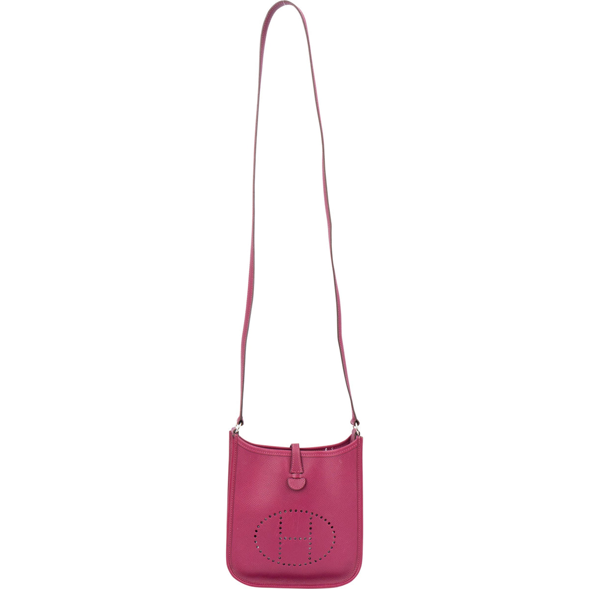 Borsa a tracolla Hermès Evelyne 16 in pelle Epsom rosa
