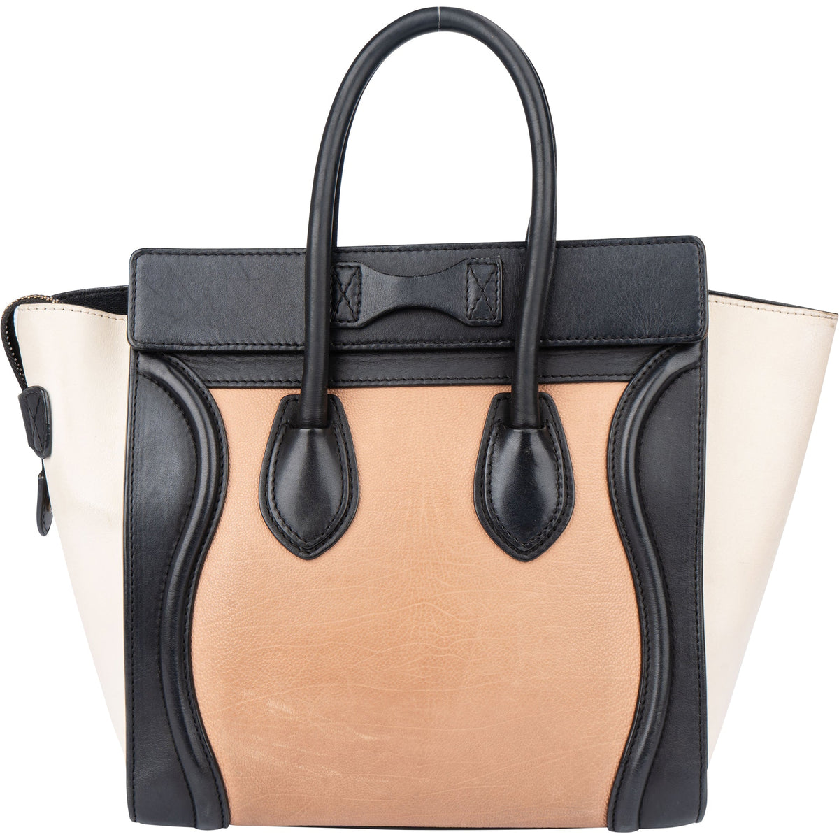 Céline Tricolor Leren Luggage Handtas