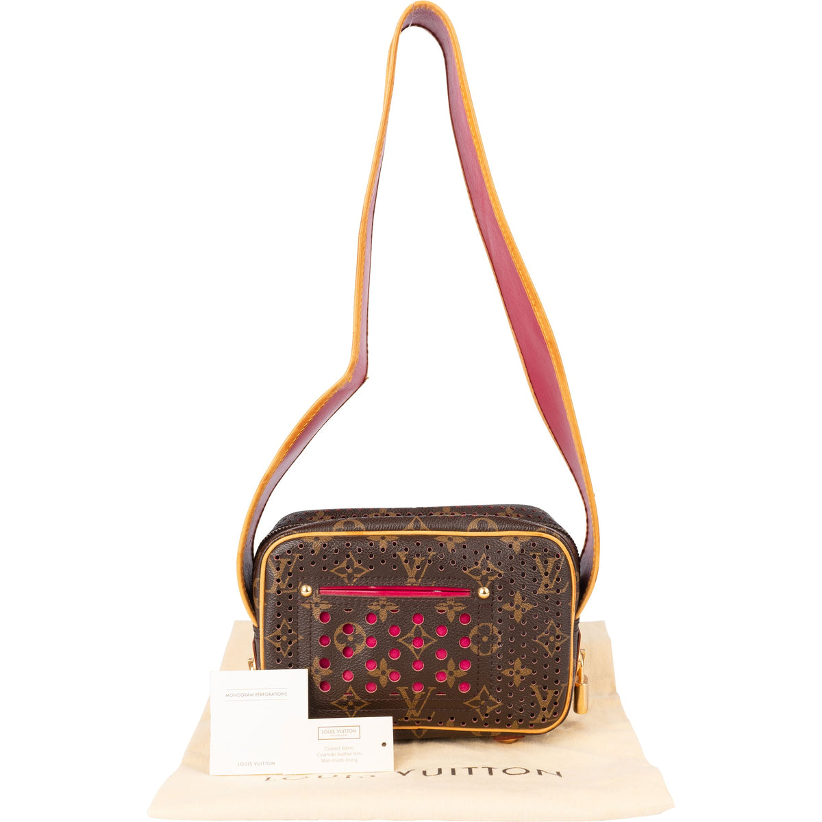 Bolso de hombro Trocadero con monograma perforado de Louis Vuitton