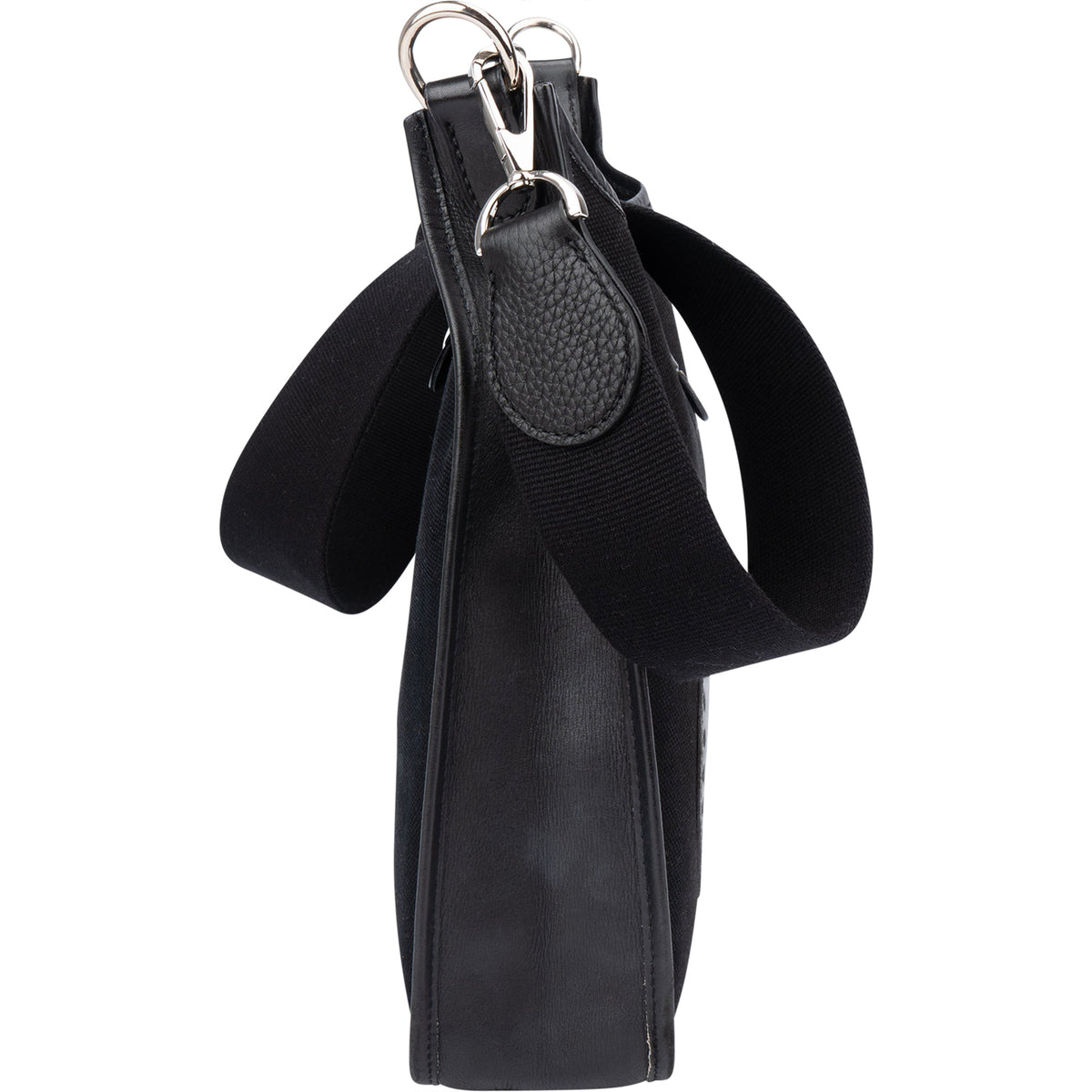 Bolso bandolera Hermès Evelyne PM clásico de algodón negro