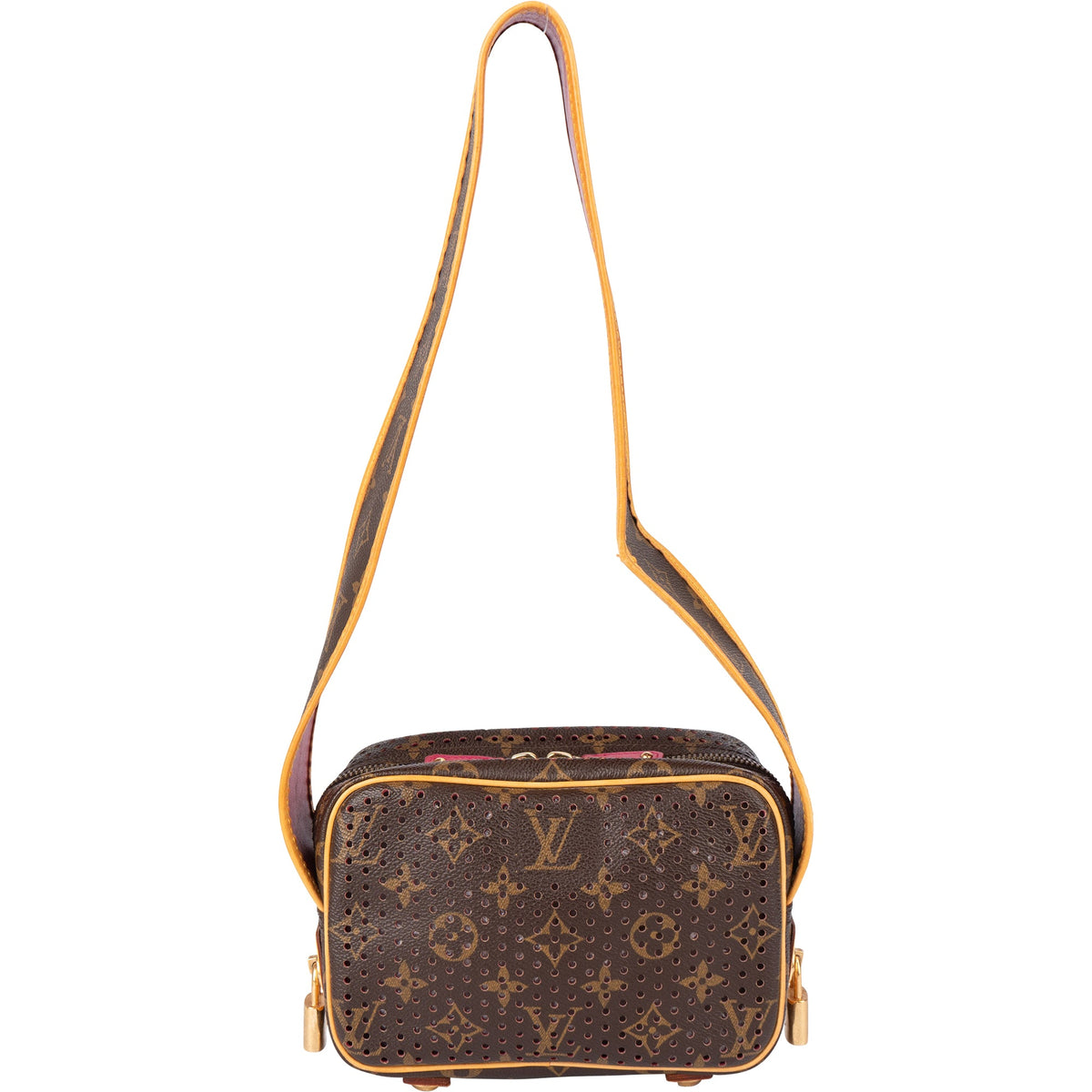 Bolso de hombro Trocadero con monograma perforado de Louis Vuitton