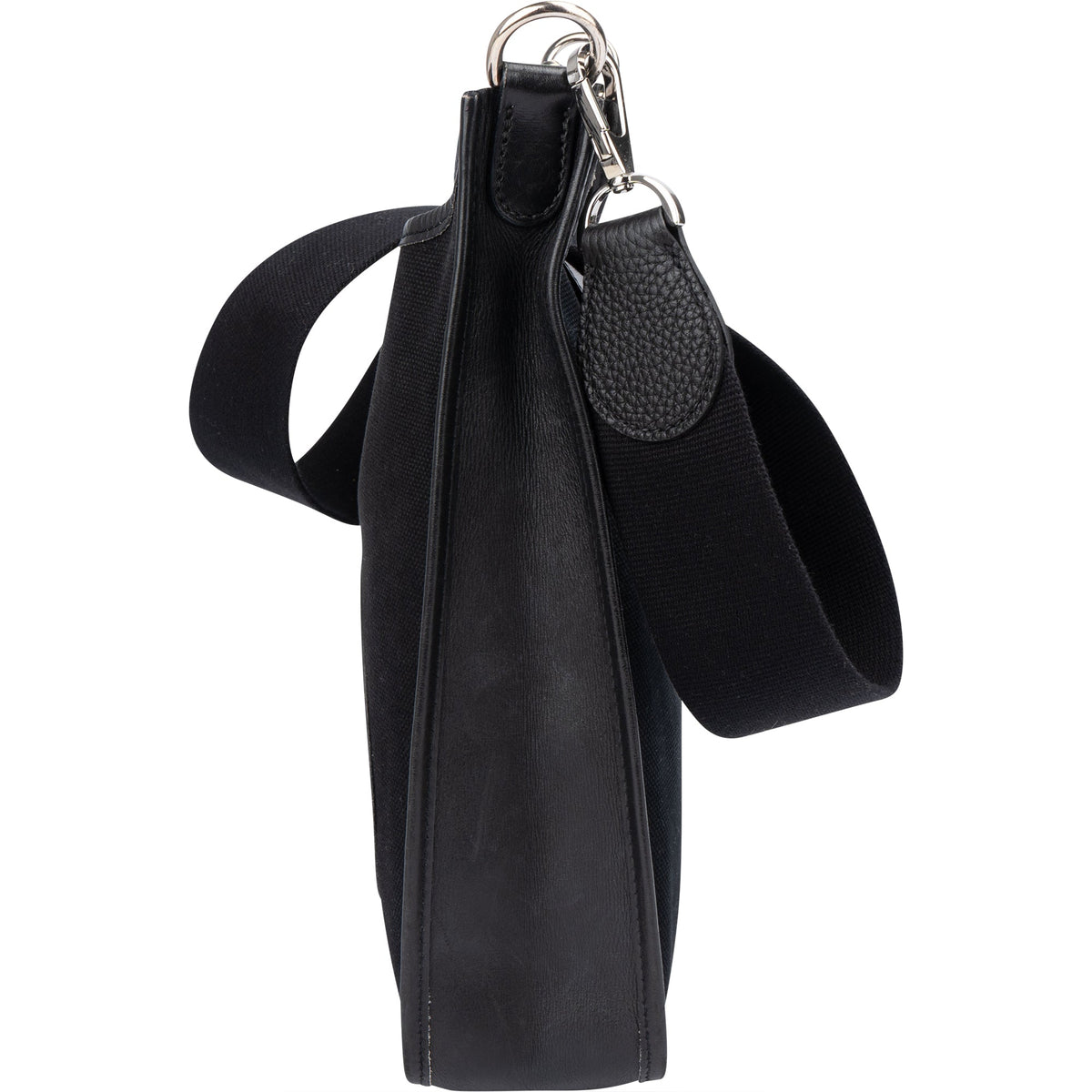 Bolso bandolera Hermès Evelyne PM clásico de algodón negro