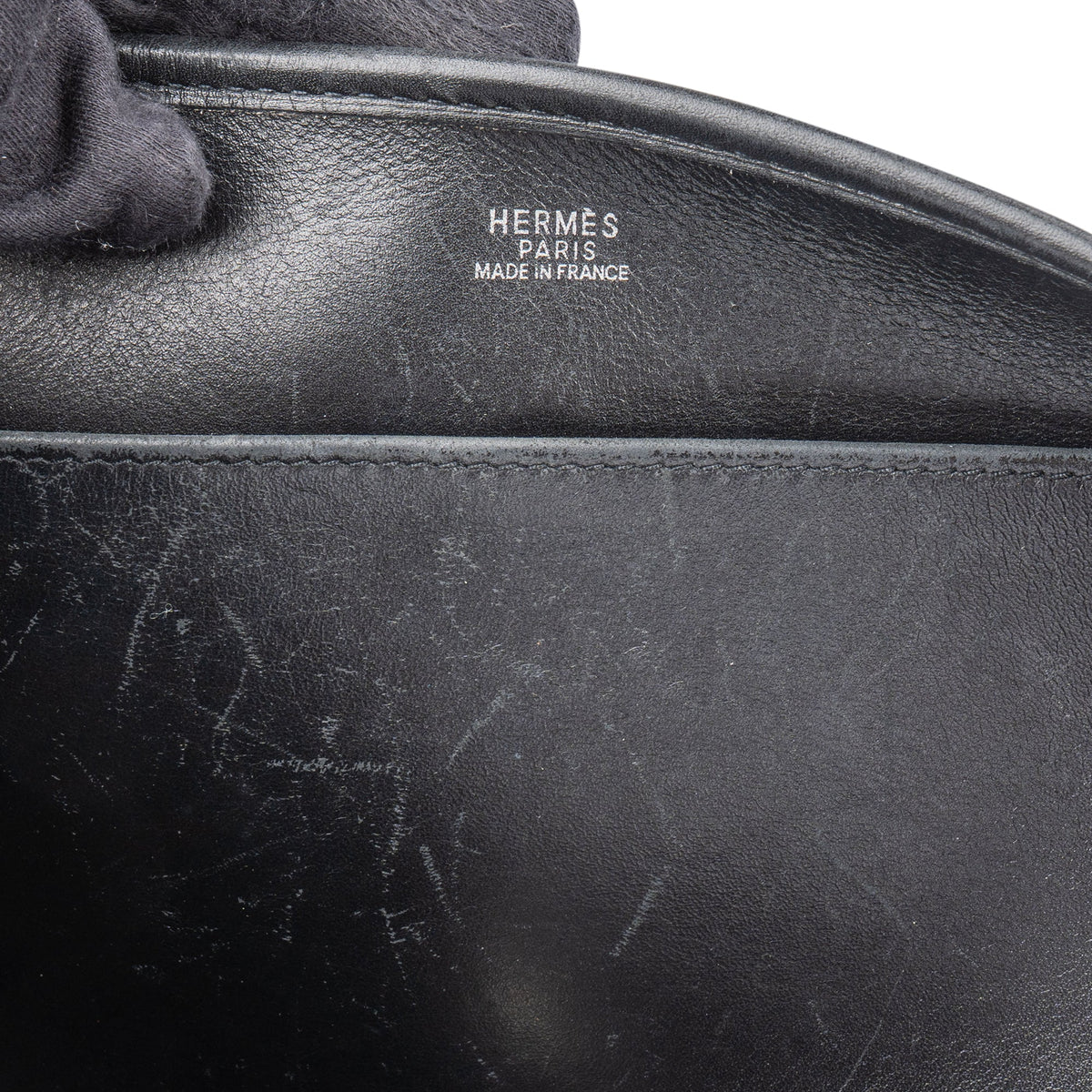 Bolso bandolera Hermès Evelyne PM clásico de algodón negro