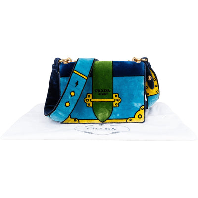 Prada Velvet FW17 Trompe Lóeil Crossbody Bag