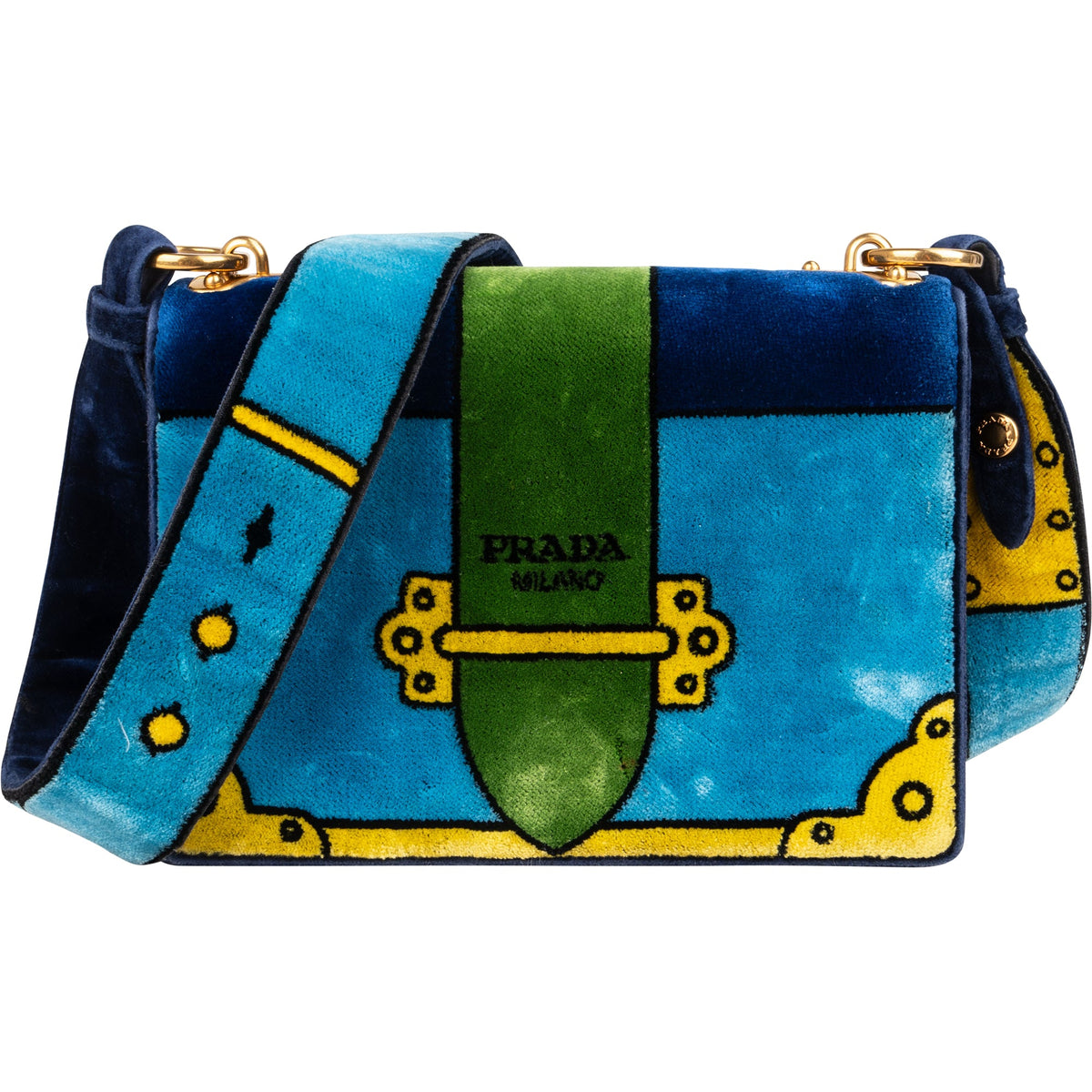 Prada Velvet FW17 Trompe-l'oeil crossbodytas