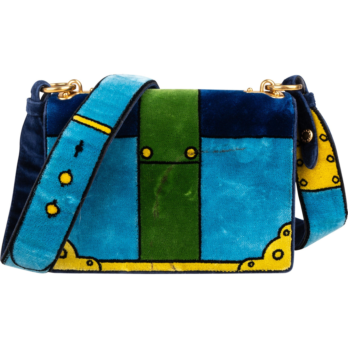Prada Velvet FW17 Trompe-l'oeil crossbodytas