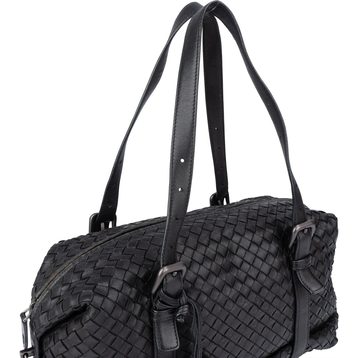 Bottega Veneta Schwarz Intrecciato Leder, Bild 3 von 13