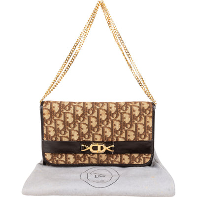 Bolso de hombro Christian Dior con monograma Trotter