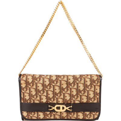 Bolso de hombro Christian Dior con monograma Trotter
