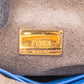 Fendi Mini Peekaboo aus blauem Leder – Ansicht 12