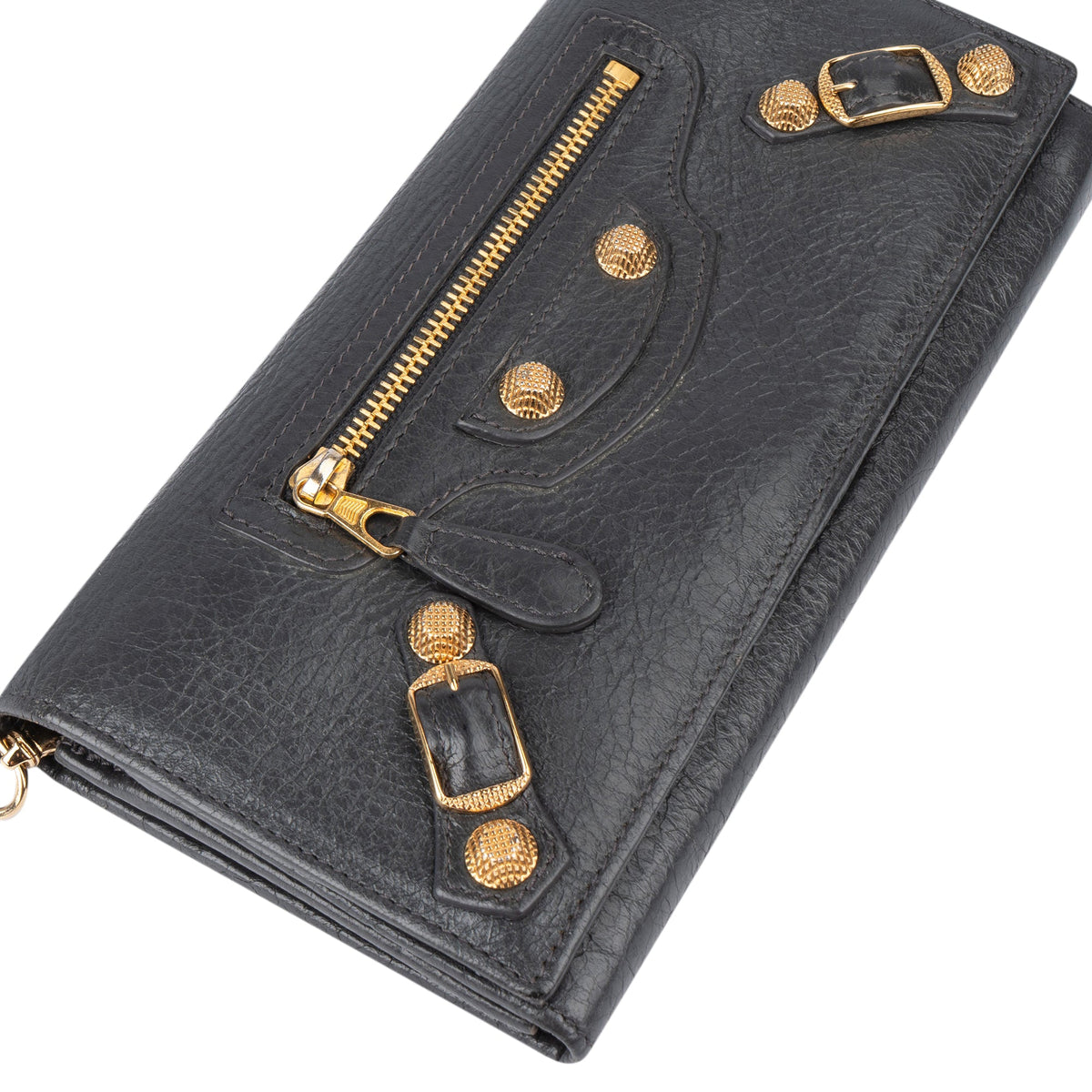 Balenciaga Grau Leder Geldbörse, Bild 3 von 6
