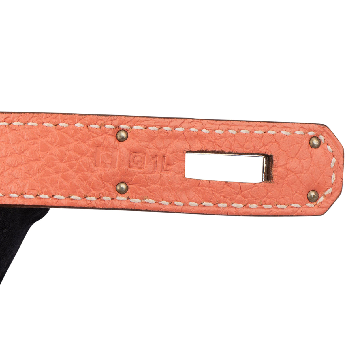 Borsa a mano Hermès Kelly 28 Retourne in pelle Taurillon Clemence Crevette