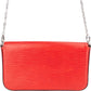 Borsa a tracolla Felicie Louis Vuitton in pelle Epi rossa