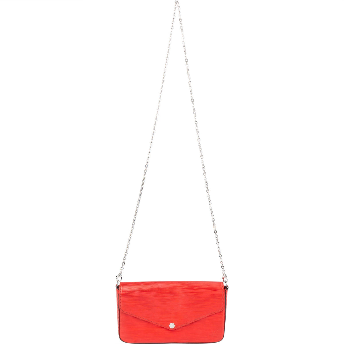 Borsa a tracolla Felicie Louis Vuitton in pelle Epi rossa