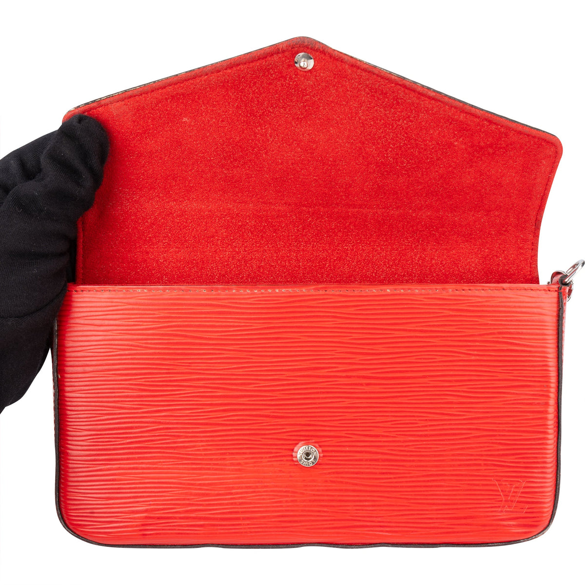Borsa a tracolla Felicie Louis Vuitton in pelle Epi rossa