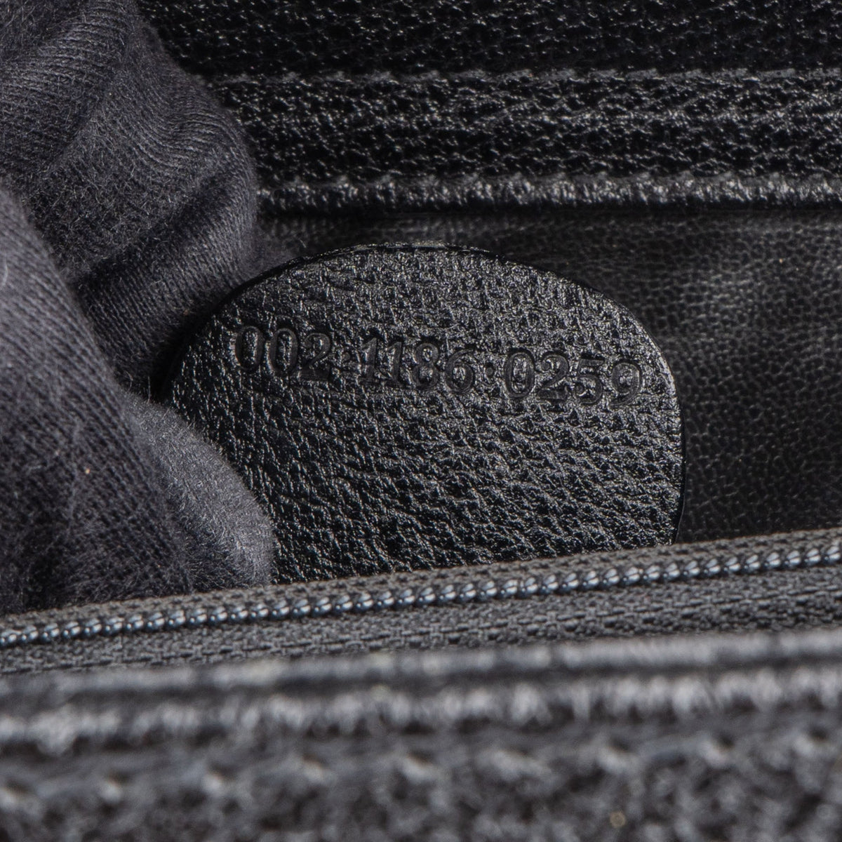 Gucci Black Suede Bamboo Handbag