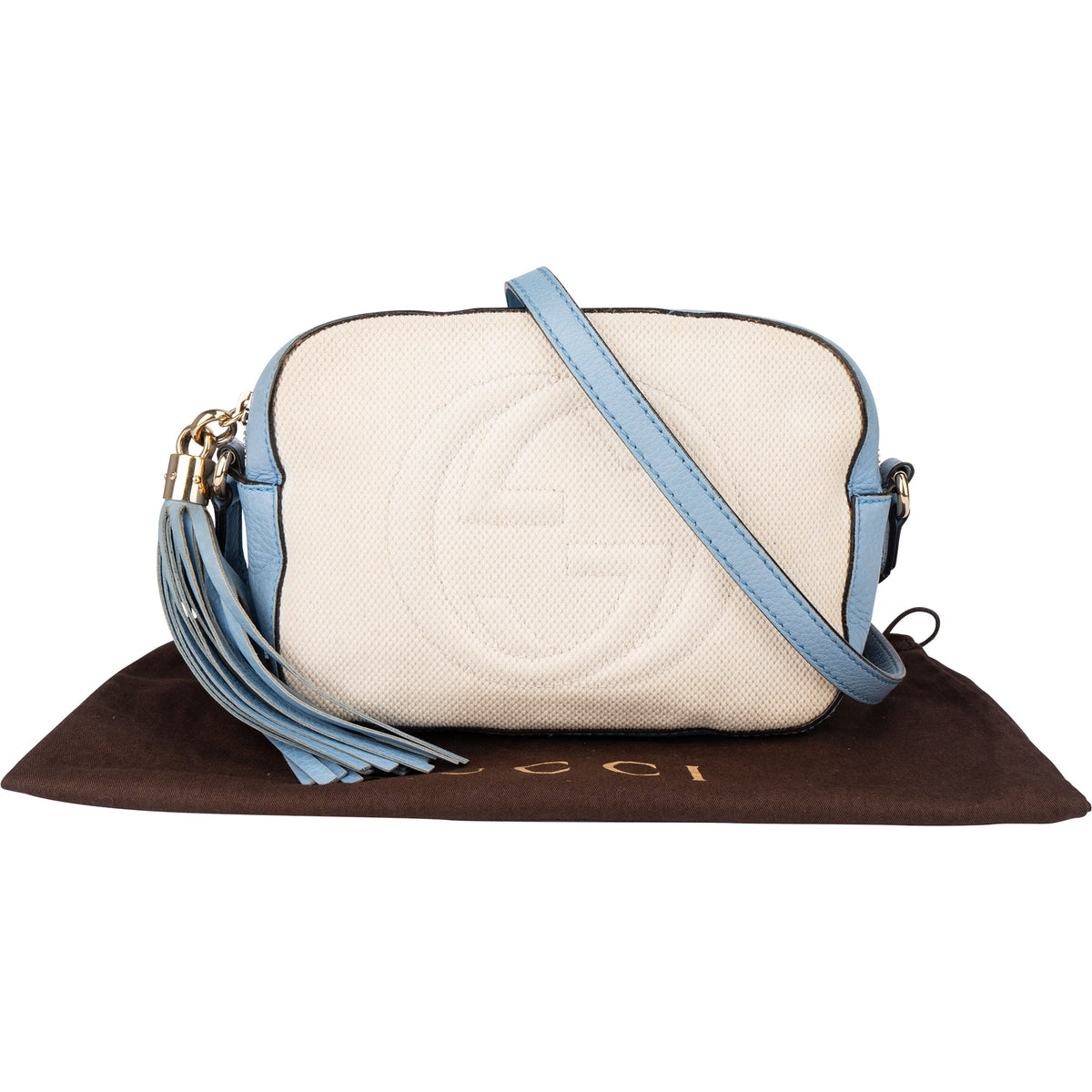 Bolso bandolera bicolor GG Soho de Gucci