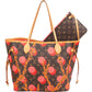 Sac cabas Neverfull MM Louis Vuitton en toile Monogram Ramages