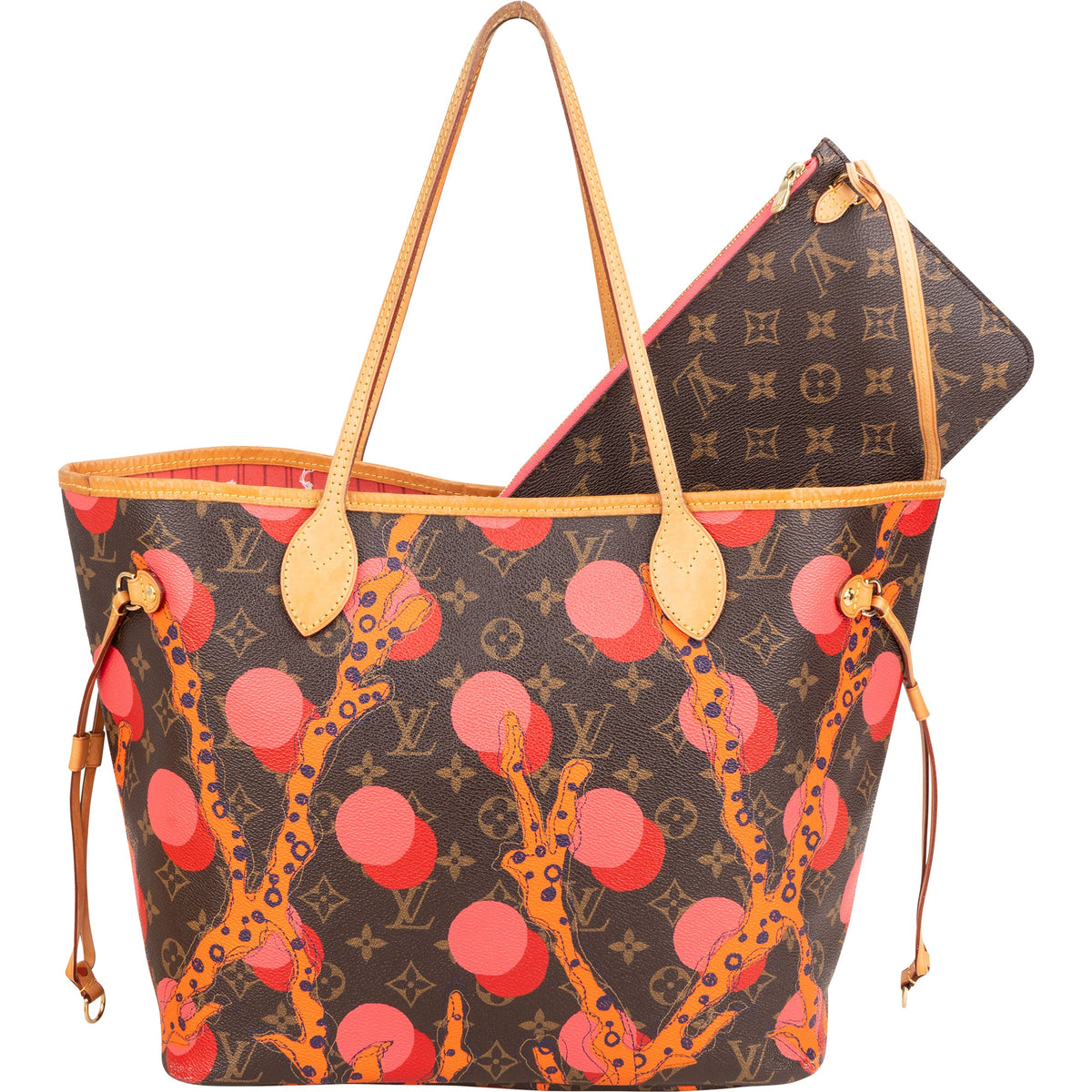 Sac cabas Neverfull MM Louis Vuitton en toile Monogram Ramages