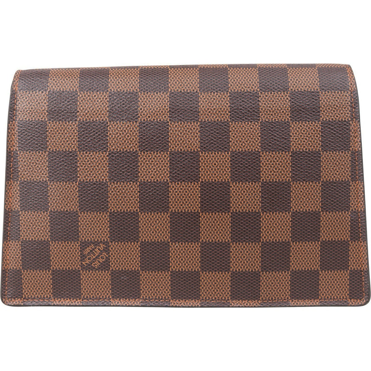 Borsa a tracolla Louis Vuitton Croisette Wallet On Chain in tela Monogram Damier Ebene