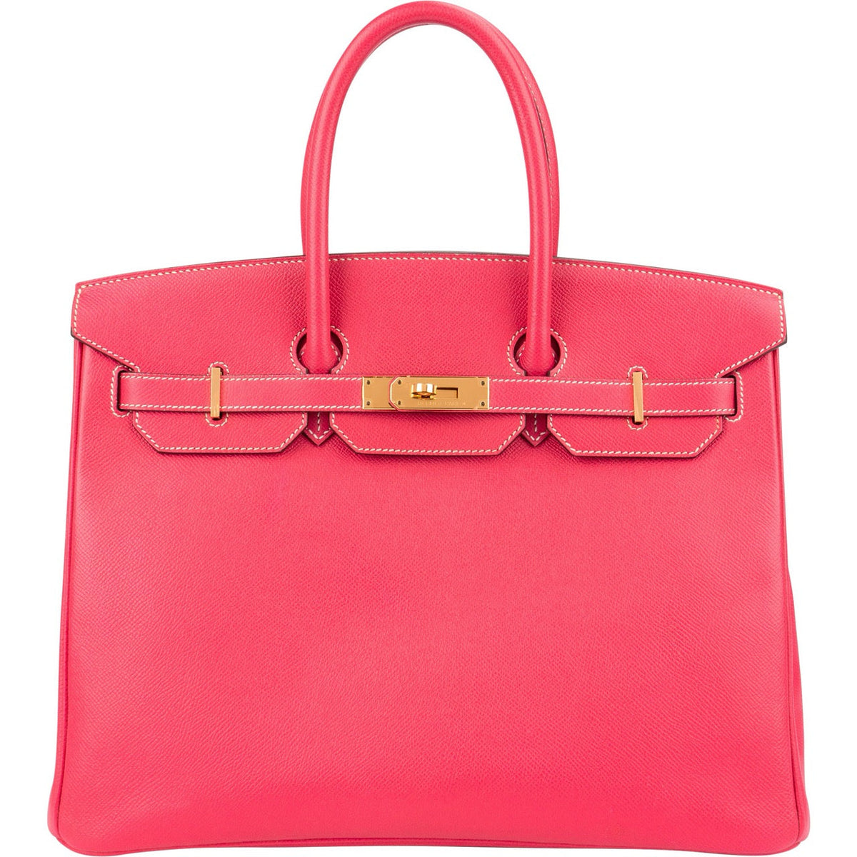 Hermès Birkin 35 aus Epsom-Leder in Rose Tyrien – Vorderansicht