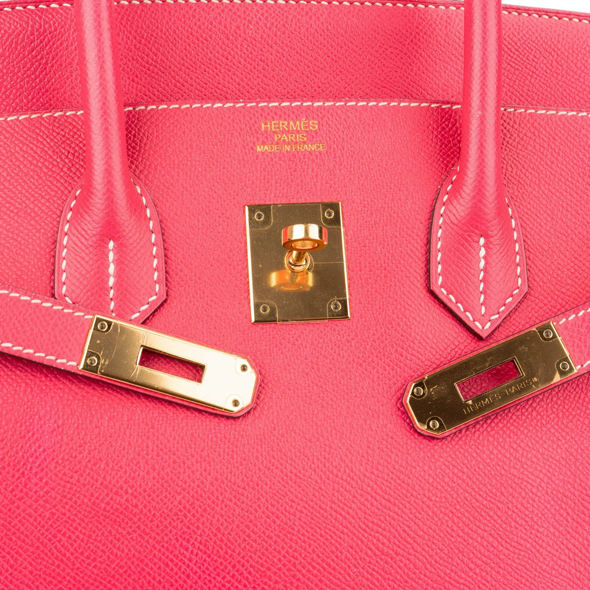 Hermès Birkin 35 aus Epsom-Leder in Rose Tyrien – Ansicht 5