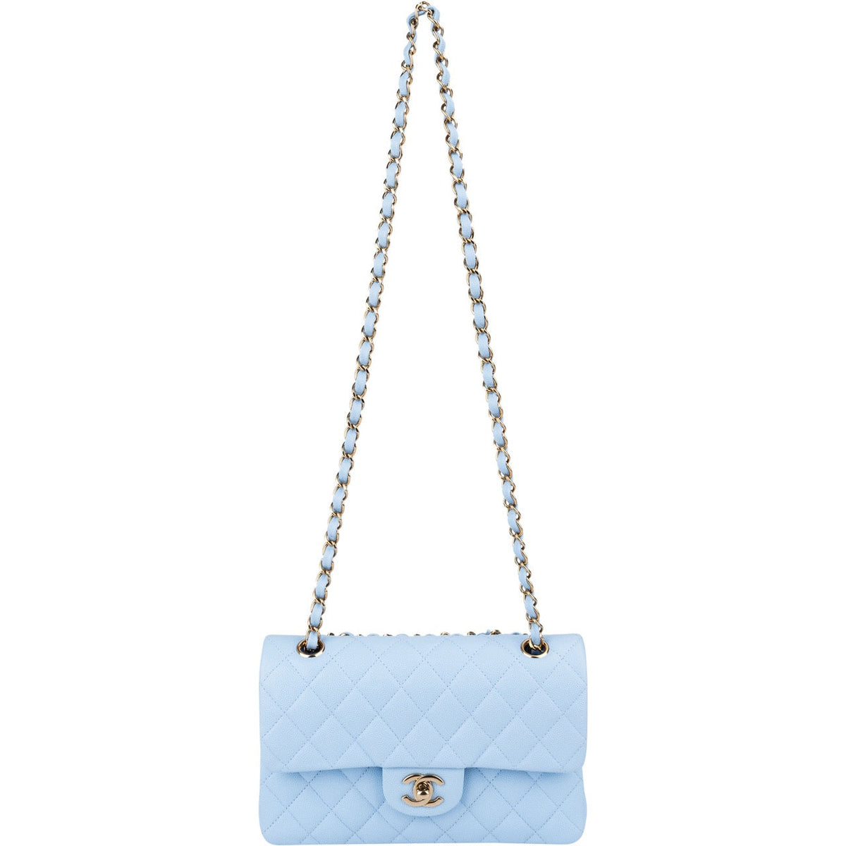 Chanel Caviar Leder Small Double Flap Schultertasche, Bild 11 von 15