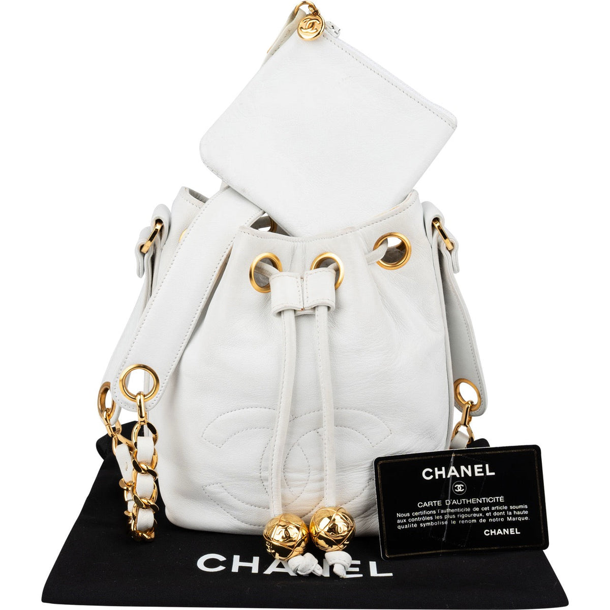Chanel Lammleder CC Drawstring Bucket Umhängetasche, Bild 2 von 13