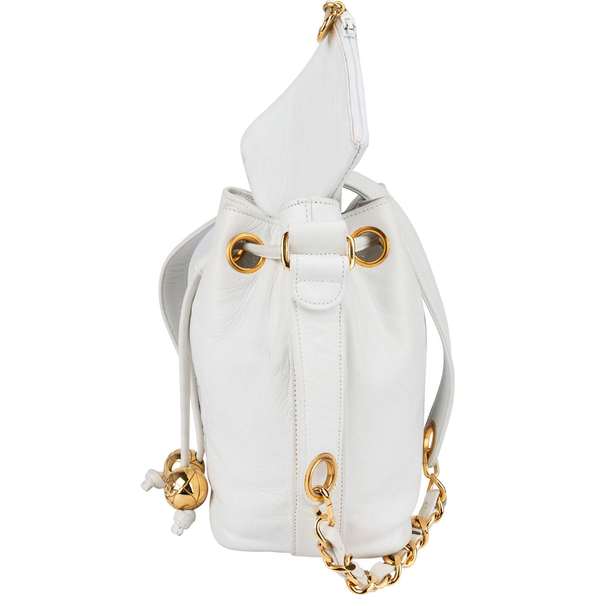 Chanel Lammleder CC Drawstring Bucket Umhängetasche, Bild 5 von 13