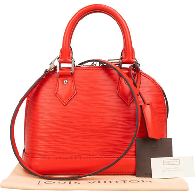 Louis Vuitton Alma BB crossbody tas van rood Epi-leer