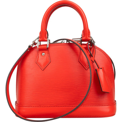 Louis Vuitton Alma BB crossbody tas van rood Epi-leer