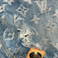 Borsa a spalla Louis Vuitton Baggy PM in denim Monogram