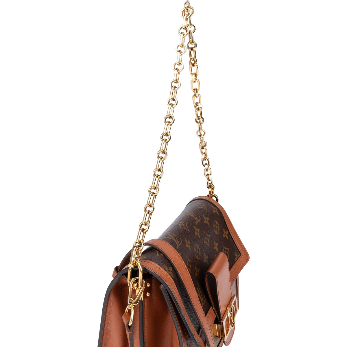 Borsa a tracolla Louis Vuitton Dauphine MM Autres in tela Monogram