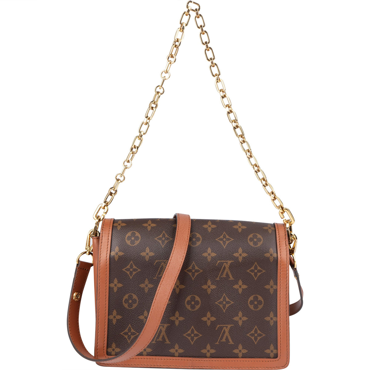 Borsa a tracolla Louis Vuitton Dauphine MM Autres in tela Monogram