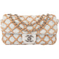 Chanel Canebiers Single Flap aus Denim – Vorderansicht
