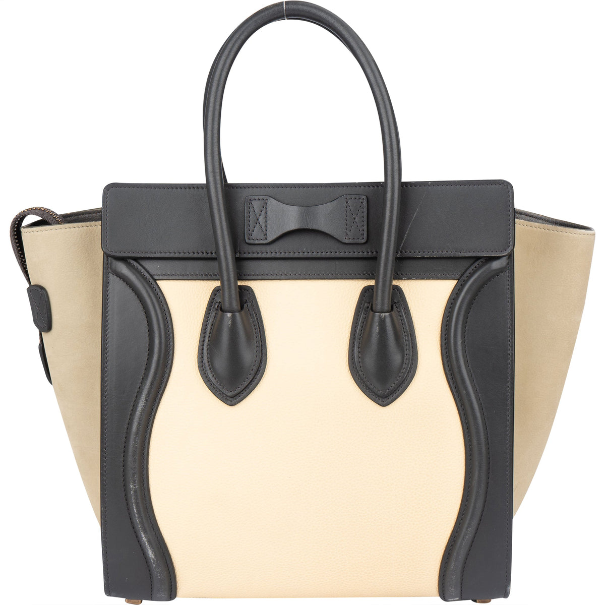Bolso de mano Luggage de piel tricolor de Céline