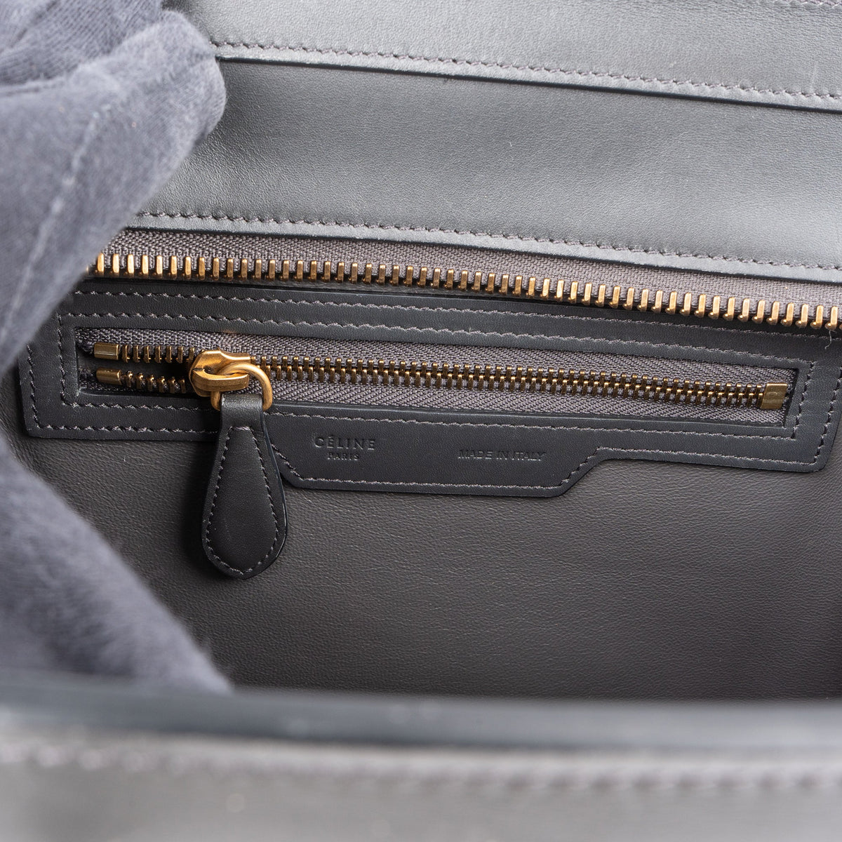 Bolso de mano Luggage de piel tricolor de Céline