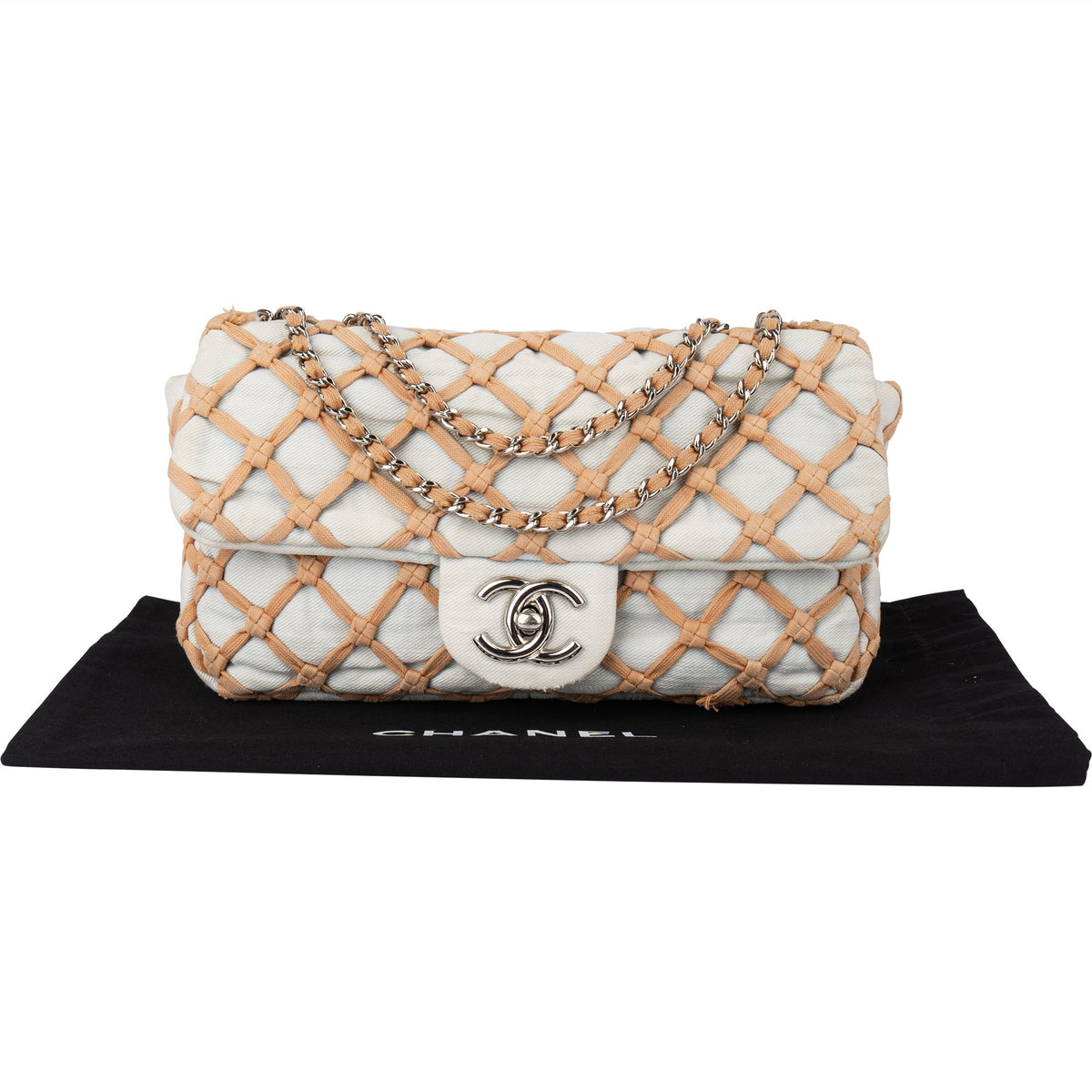 Chanel Denim Canebiers Single Flap Umhängetasche, Bild 2 von 17