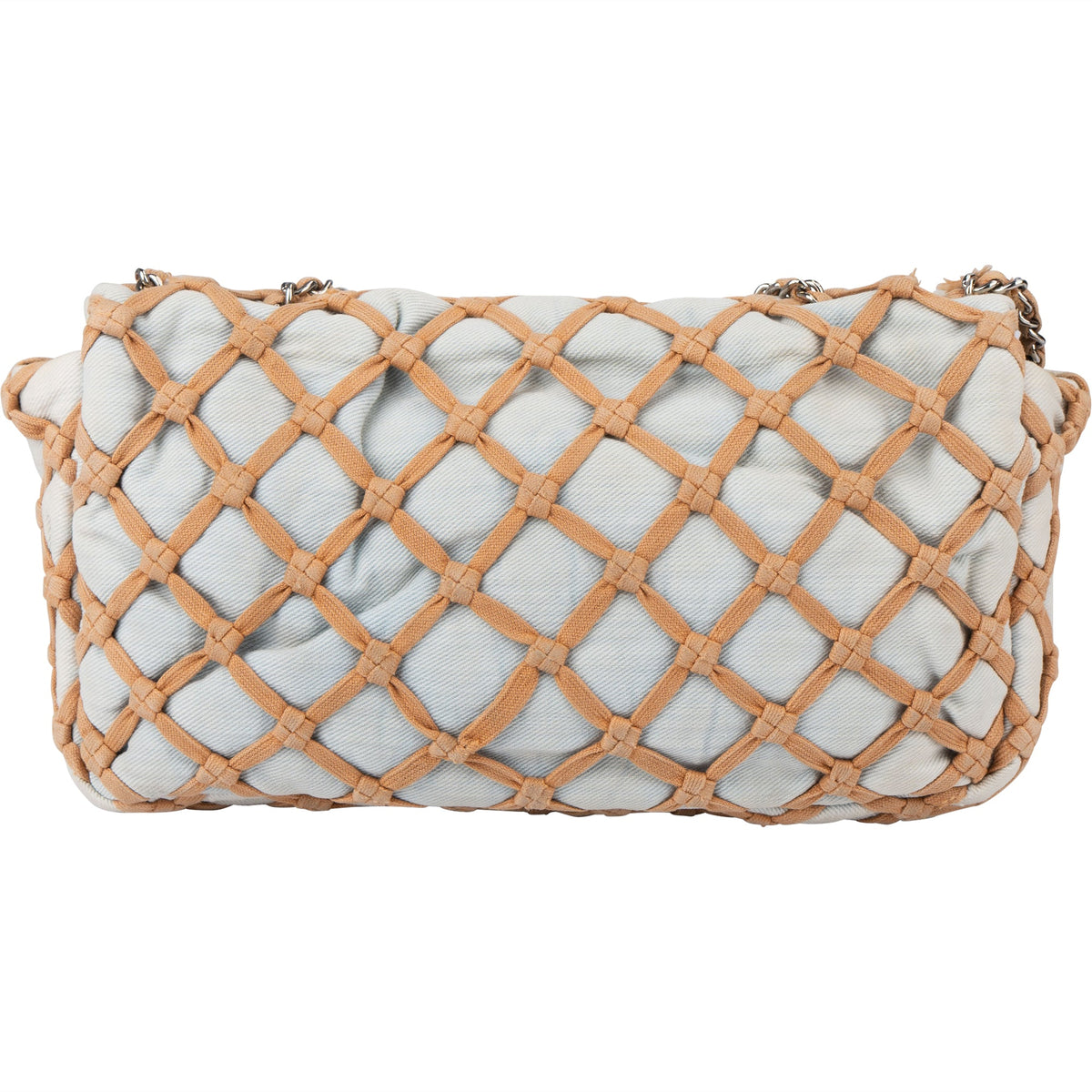 Chanel Canebiers Single Flap aus Denim – Ansicht 4