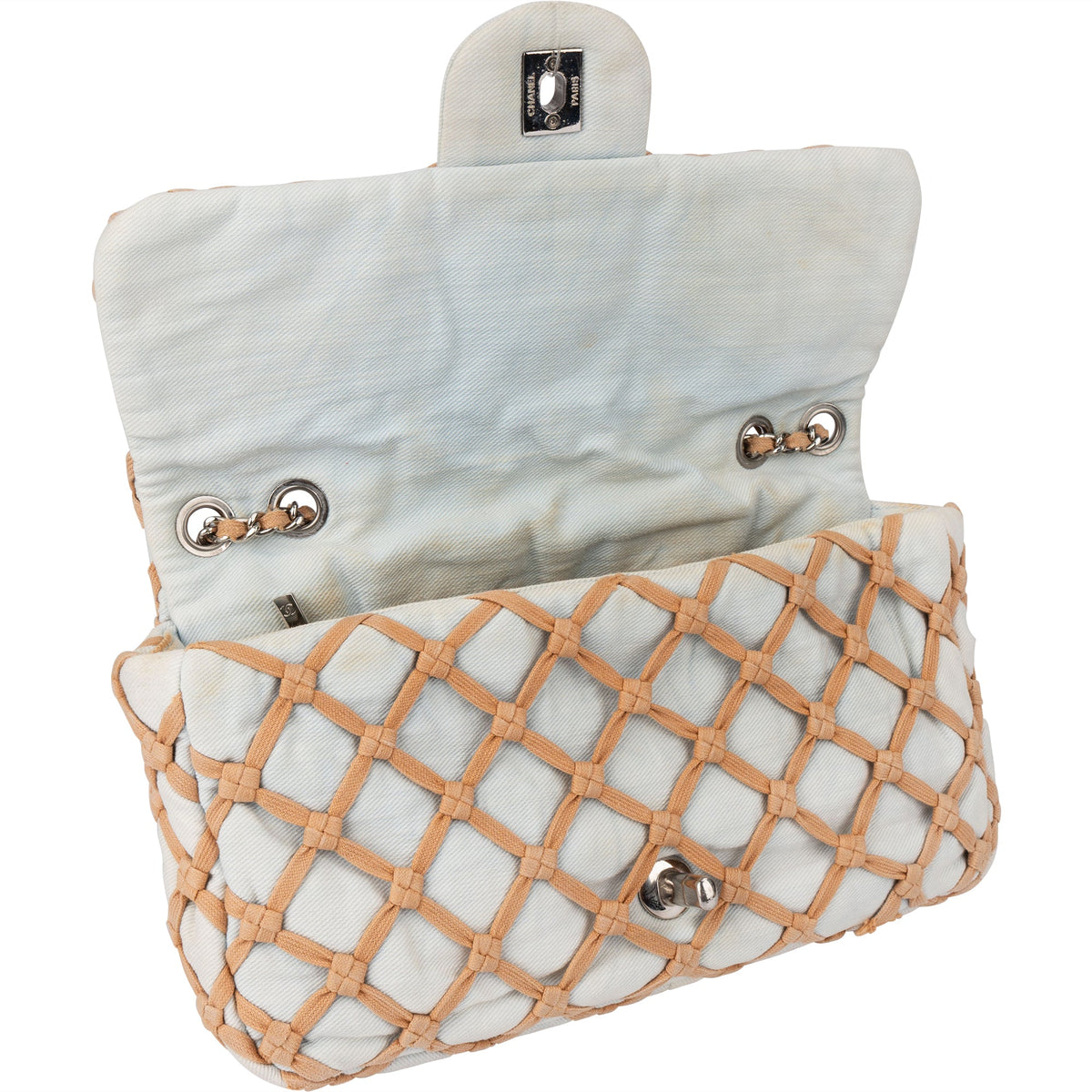 Chanel Denim Canebiers Single Flap Umhängetasche, Bild 12 von 17
